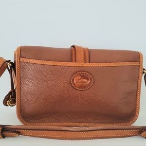 Dooney & Bourke Flap Top Pebbled Leather Equestrian
